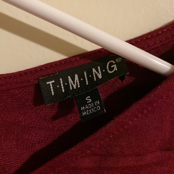 Timing Red Crop Top - Picture 2 of 3